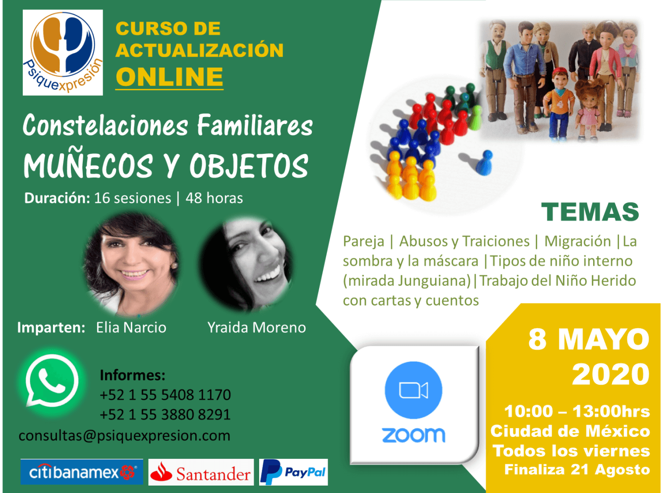 Evento Constelaciones familiares con muñecos y objetos-